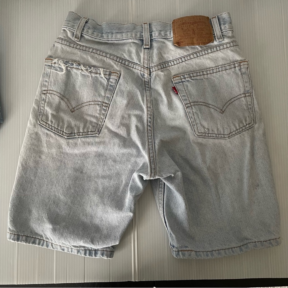 Vintage 505 Levi’s Light Wash High Rise Y2K Bermuda Shorts size 30 - Picture 2 of 8